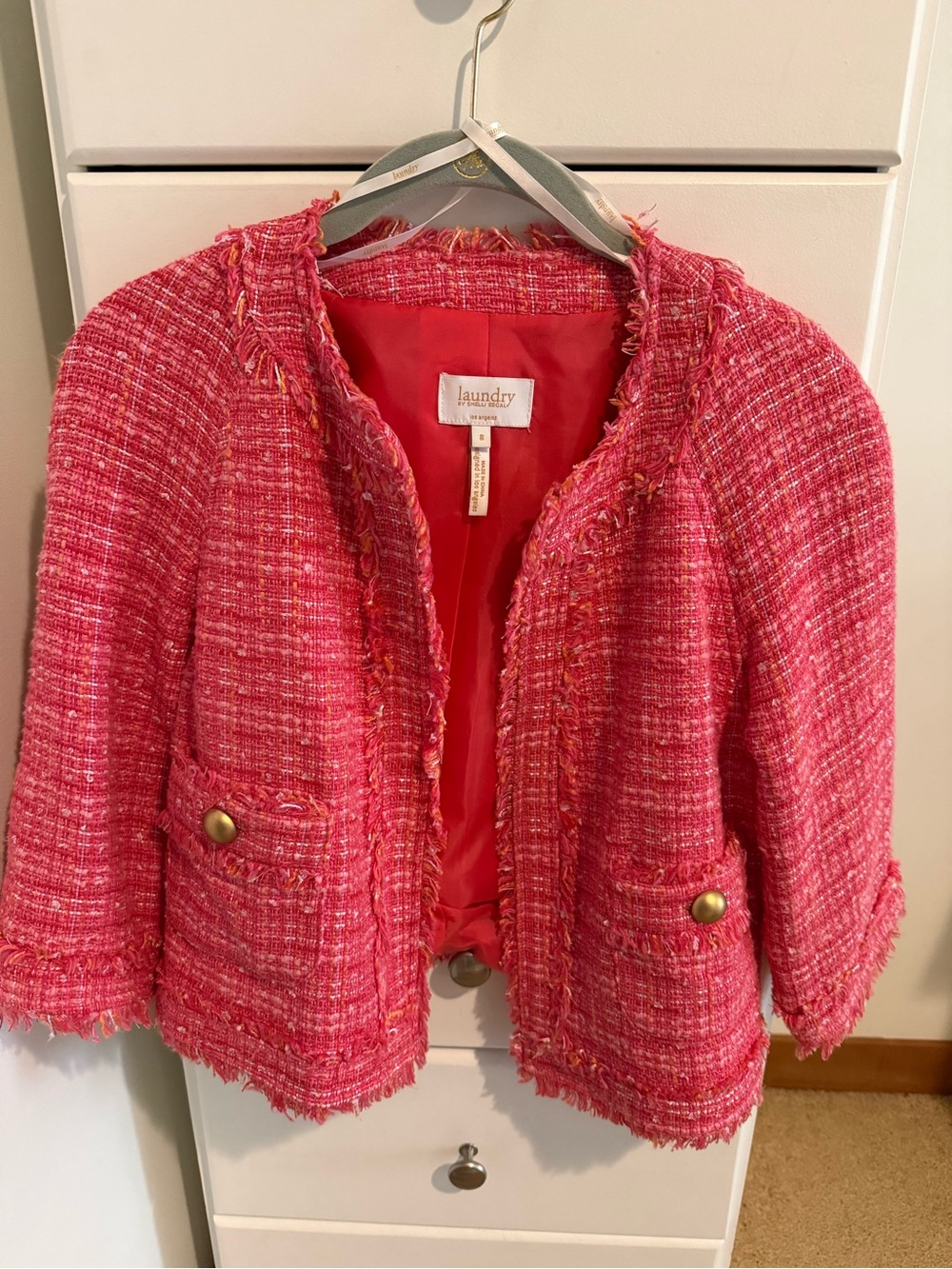 Laundry by Shelli Segal cropped tweed blazer